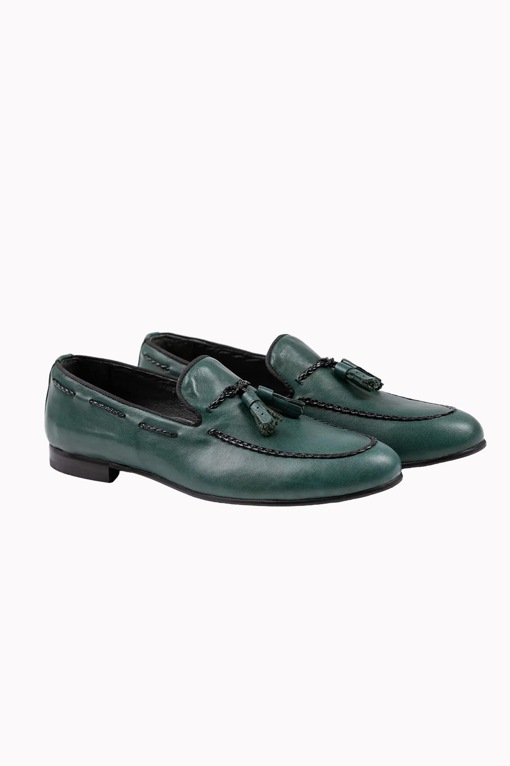 Tassel Loafers Teal Green | Lodevole