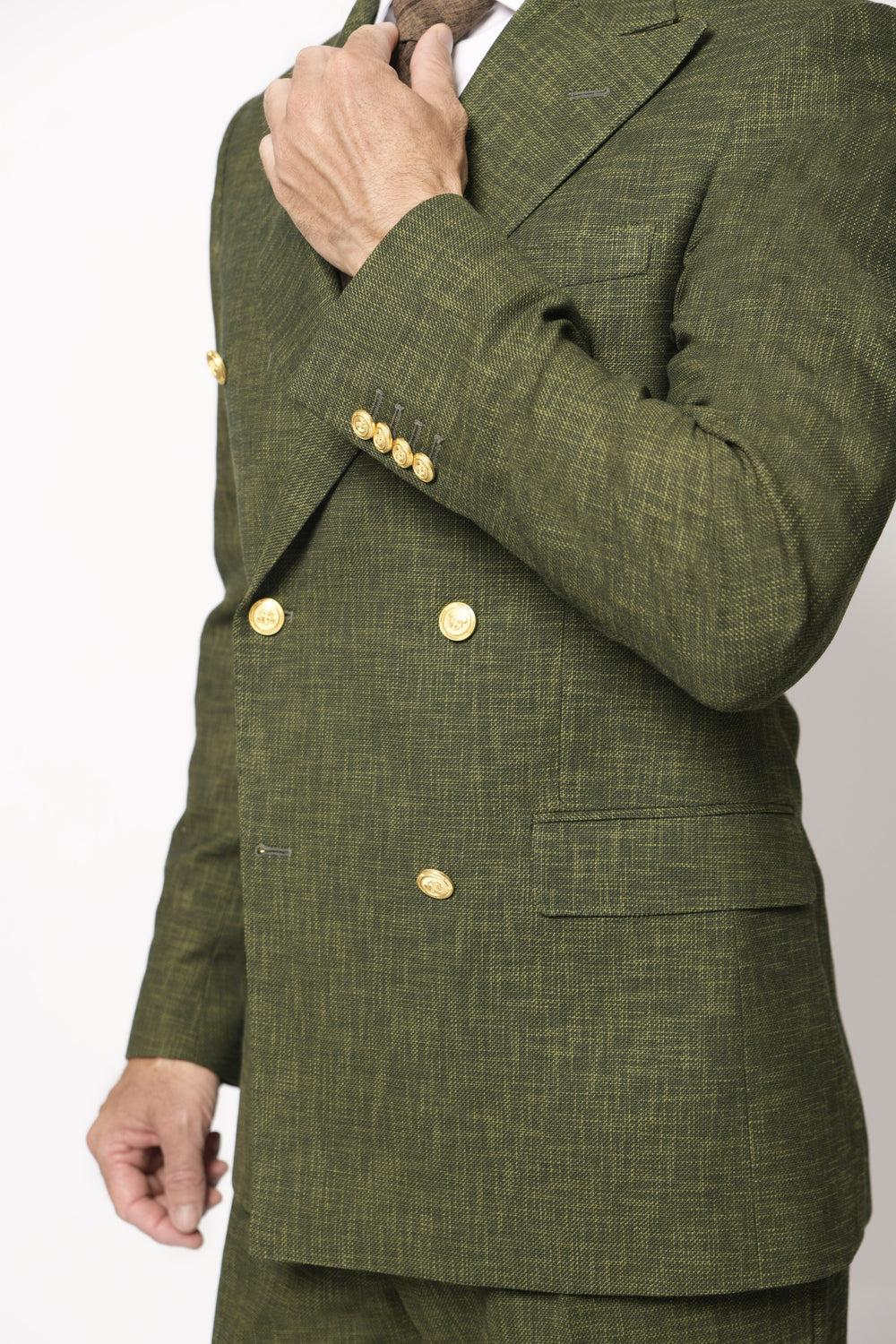 Lodevole Mens Zignone Slim Fit Blazer Dark Olive Lodevole