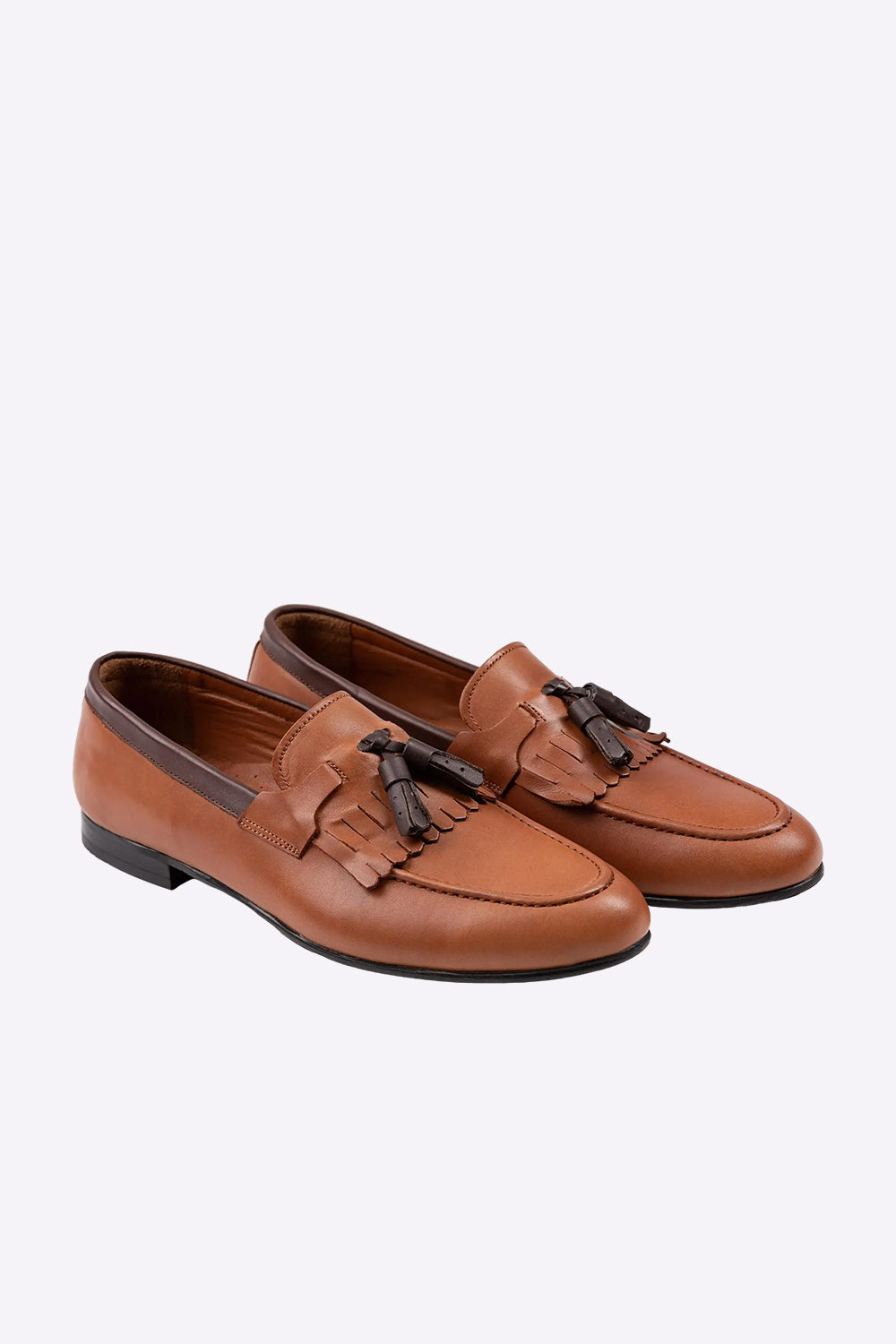 Two-toned Kiltie Loafers Caramel | Lodevole display picture 2