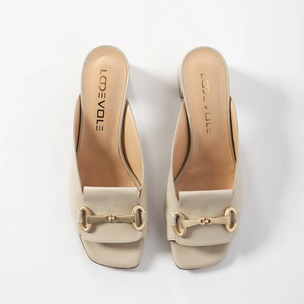 Lodevole Womens Minimally Yours Sandals Beige Above View