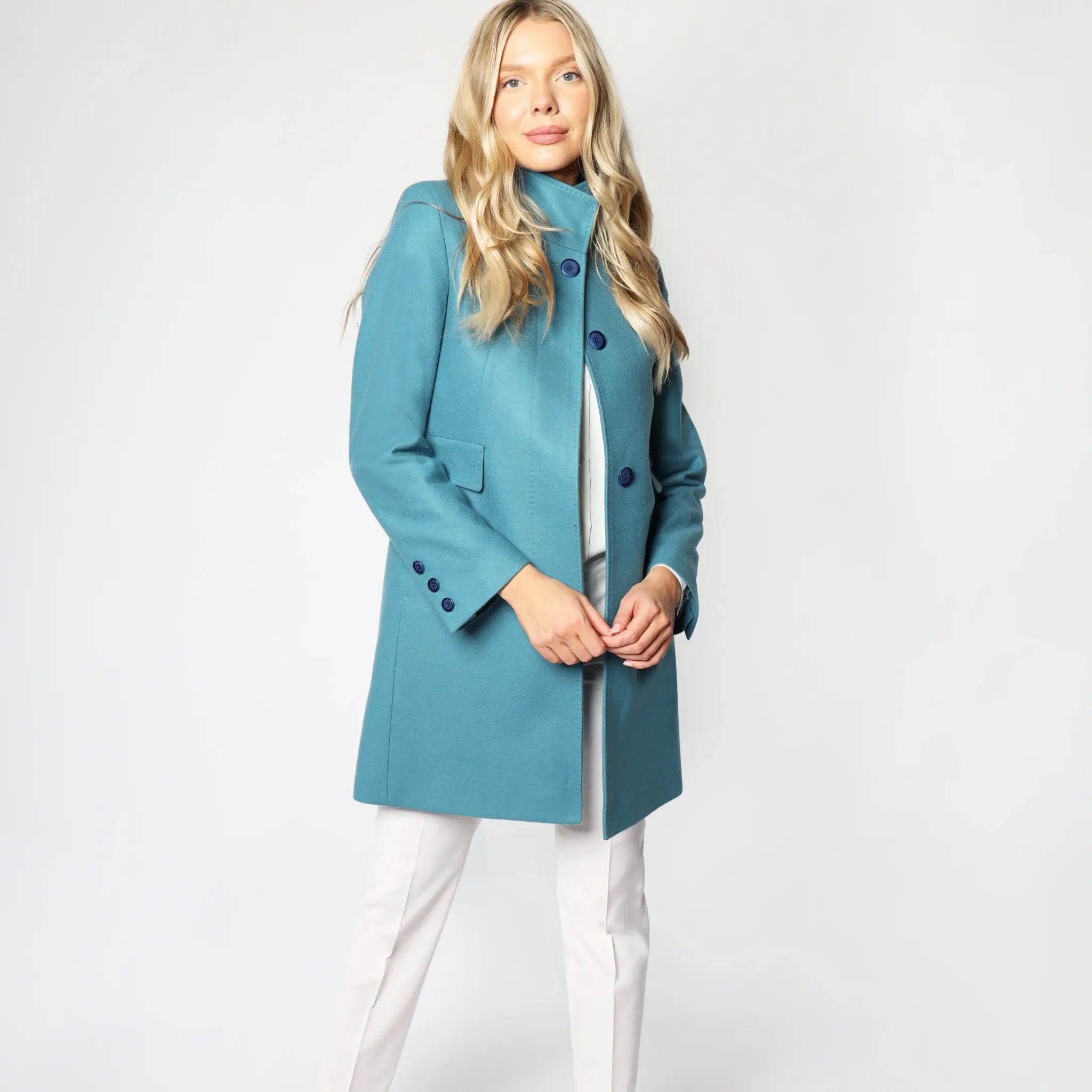 True Classic Winter Coat Turquoise Lodevole