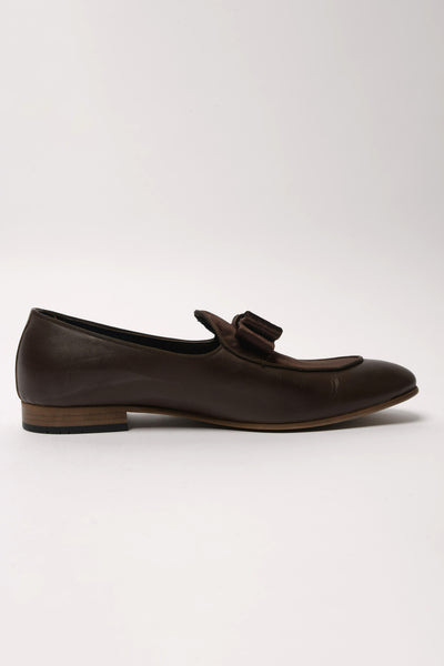 Cocoa Brown Velvet Belgian Suede Loafers