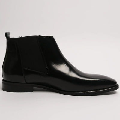 Lodevole Mens Chelsea Boots Black Right Side View
