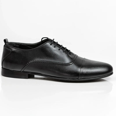Lodevole Mens Oxford Shoes Black Right Side View
