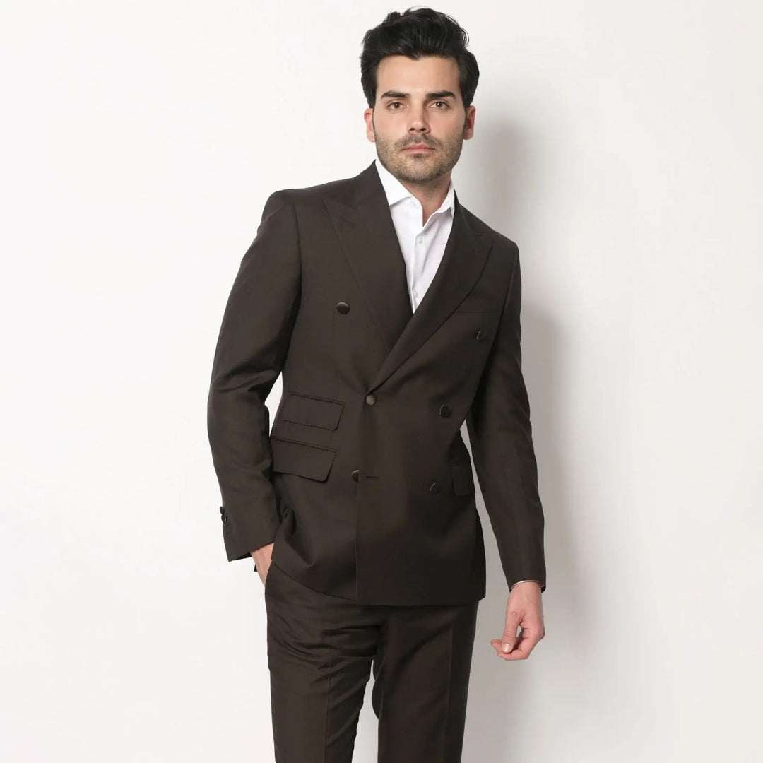 Slim Fit Blazer Dark Chocolate Brown | Lodevole Slim Fit Blazer Dark Chocolate Brown | Lodevole