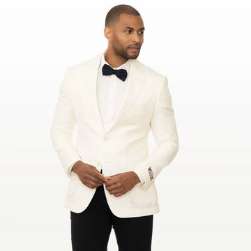 Slim Fit Blazer Ivory White