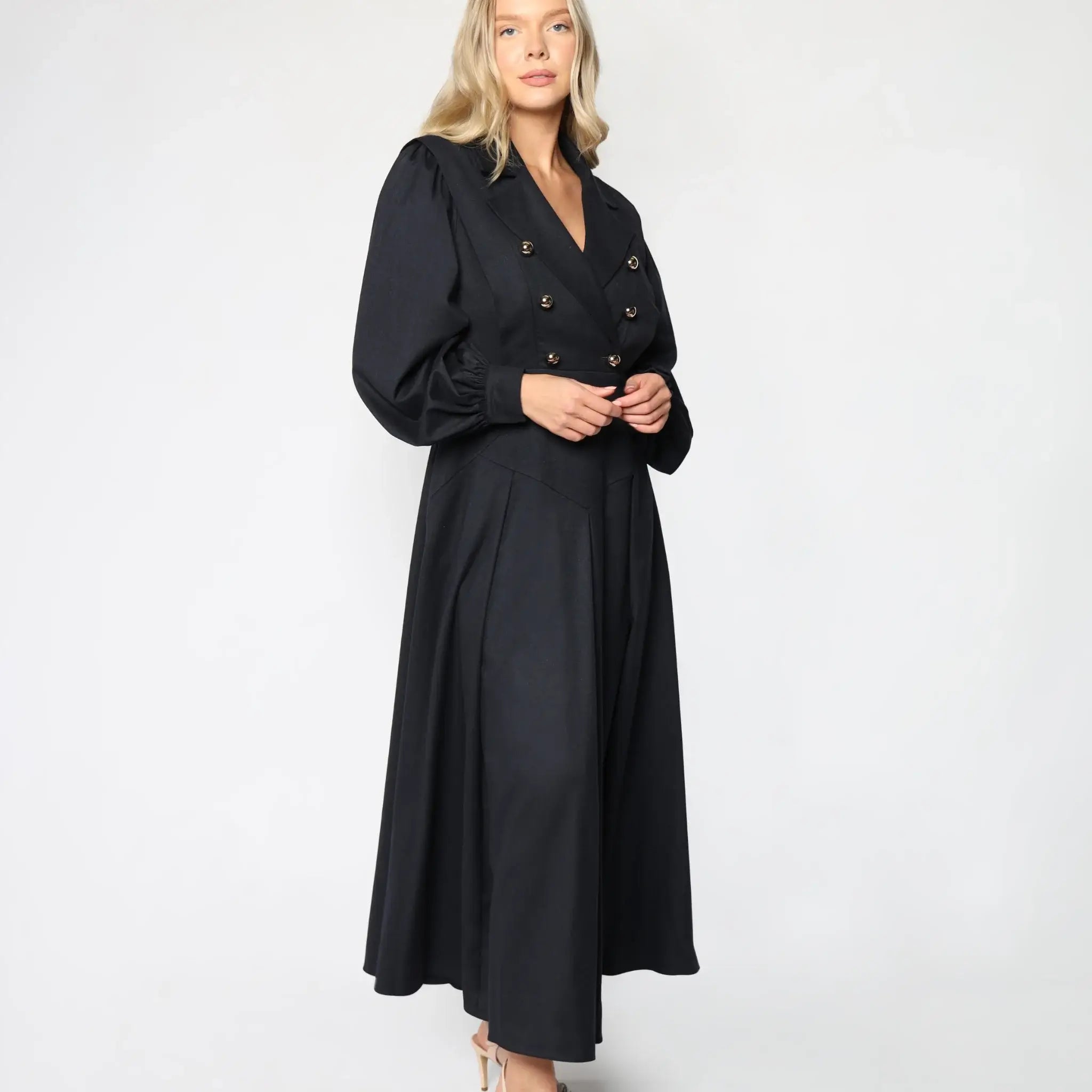 Lodevole Womens Luxe Perfection Dress Black Front View