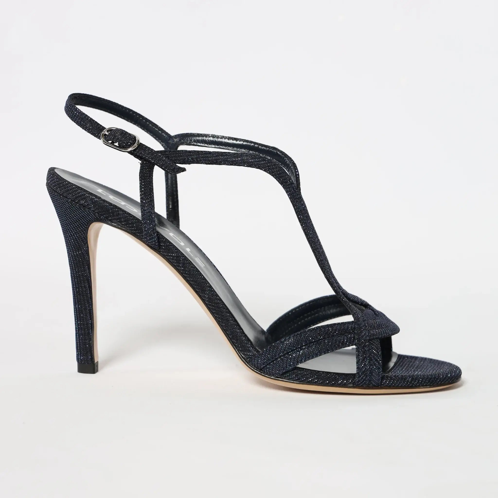 Lodevole Womens Midnight Glitz Sandals Blue Right Side View