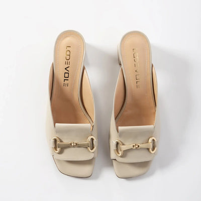 Lodevole Womens Minimally Yours Sandals Beige Above View
