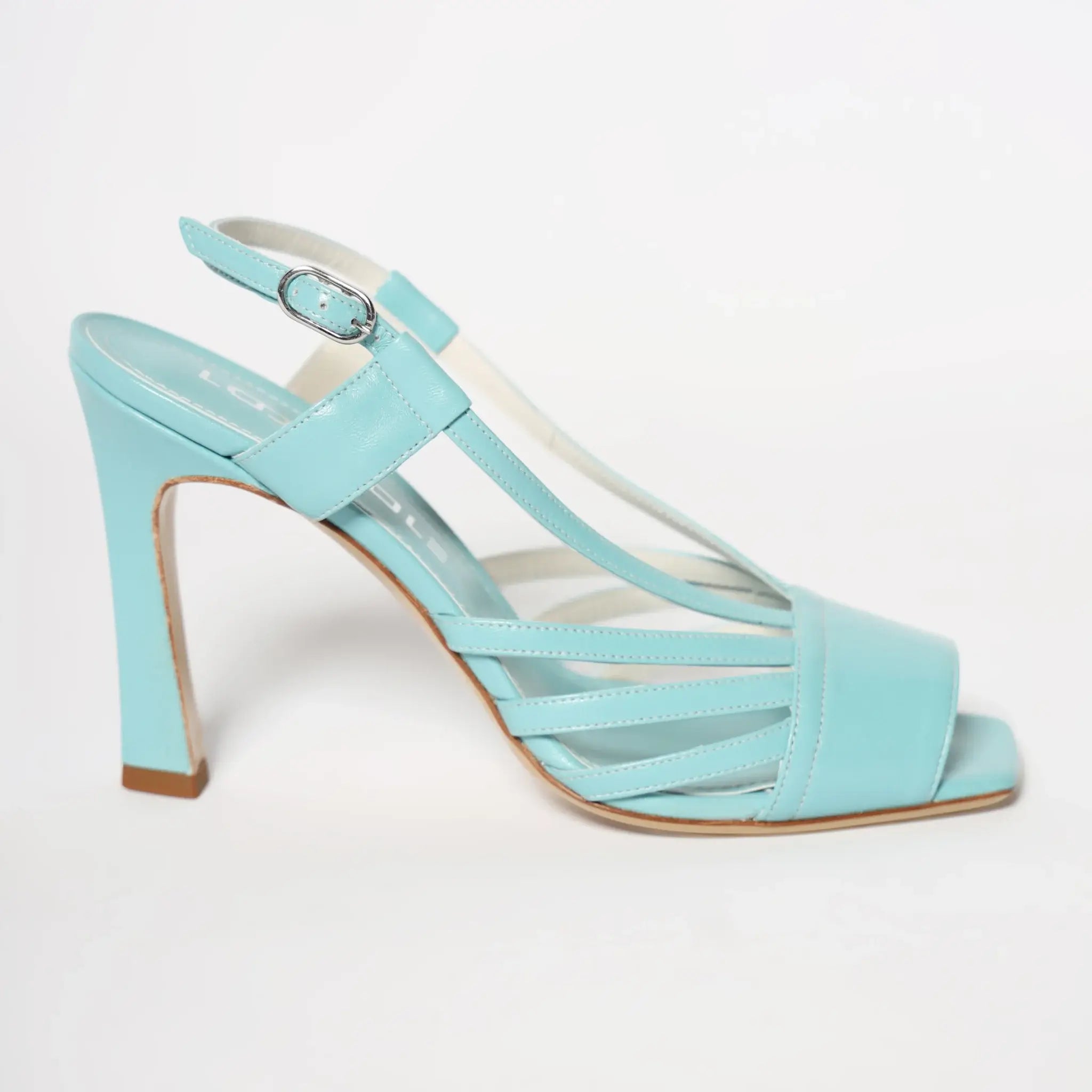 Lodevole Womens Ocean Wave Sandals Blue Right Side View