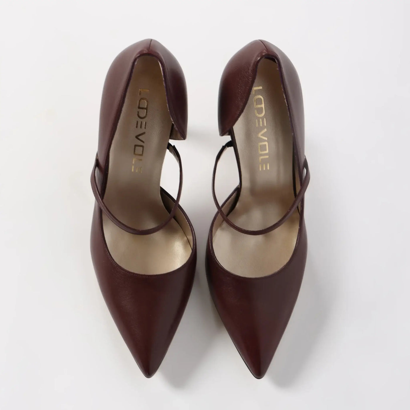 Burgundy 2025 leather heels