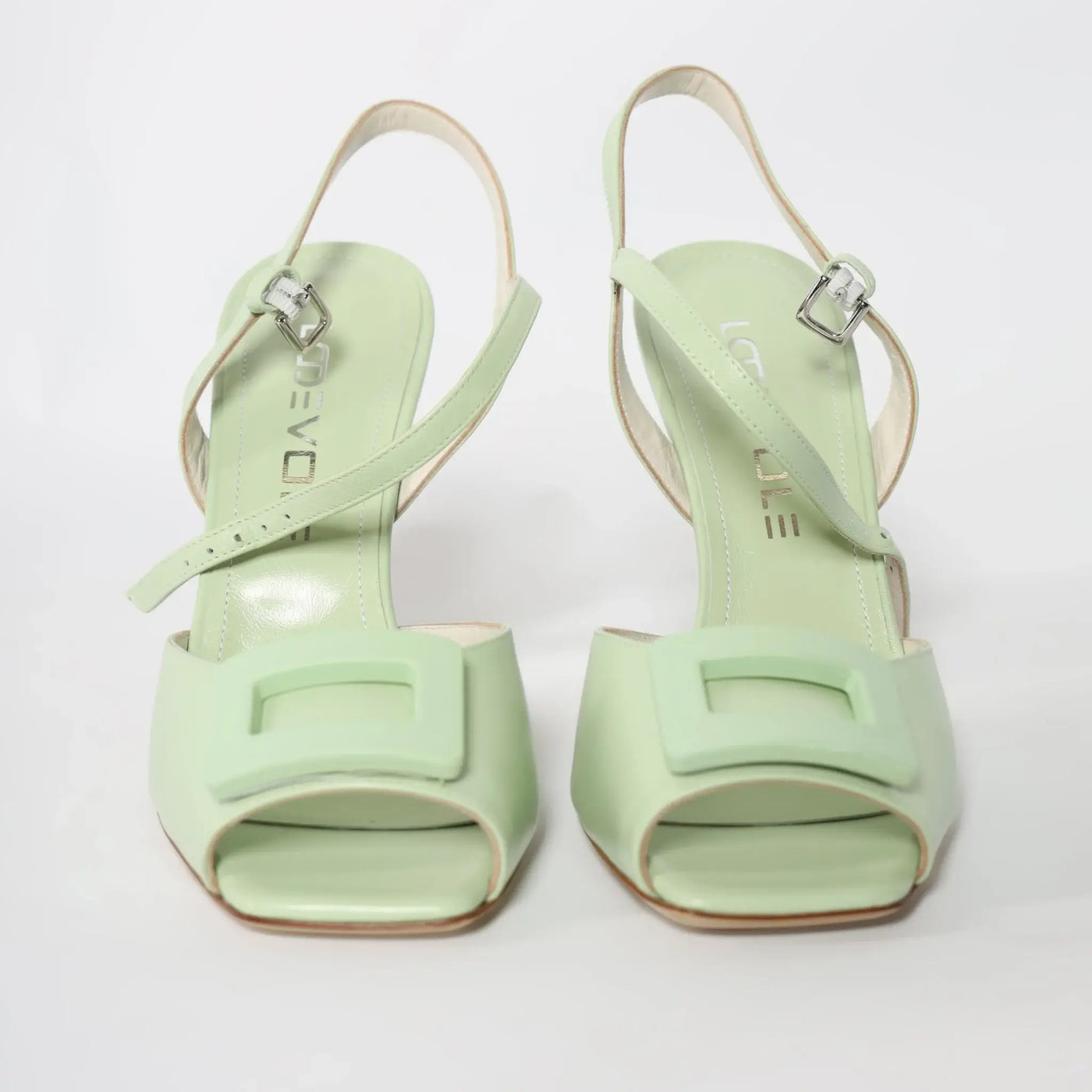 Lodevole Womens Timeless Treasure Sandals Pastel Green Front View