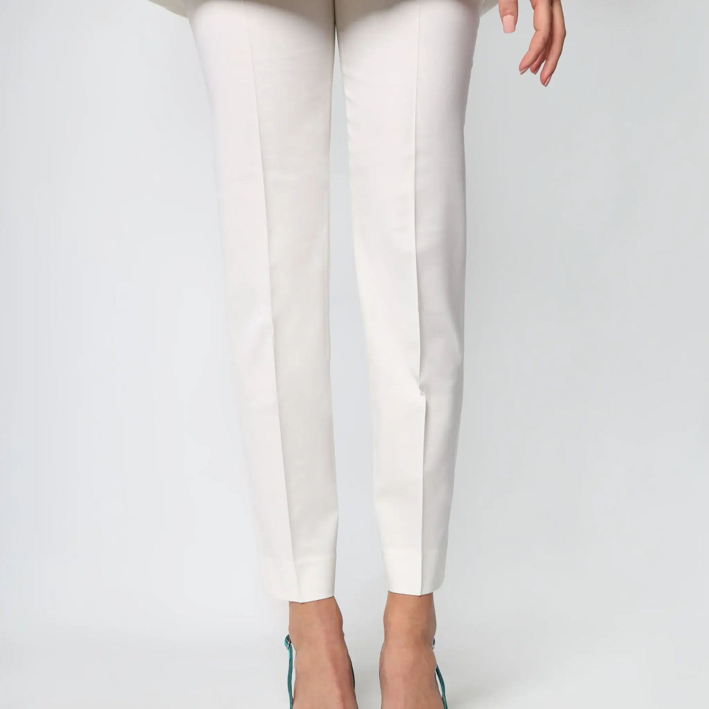 Womens Lodevole Here to Rule Trousers White Front View